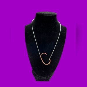 Letter C Silver Plated Chain